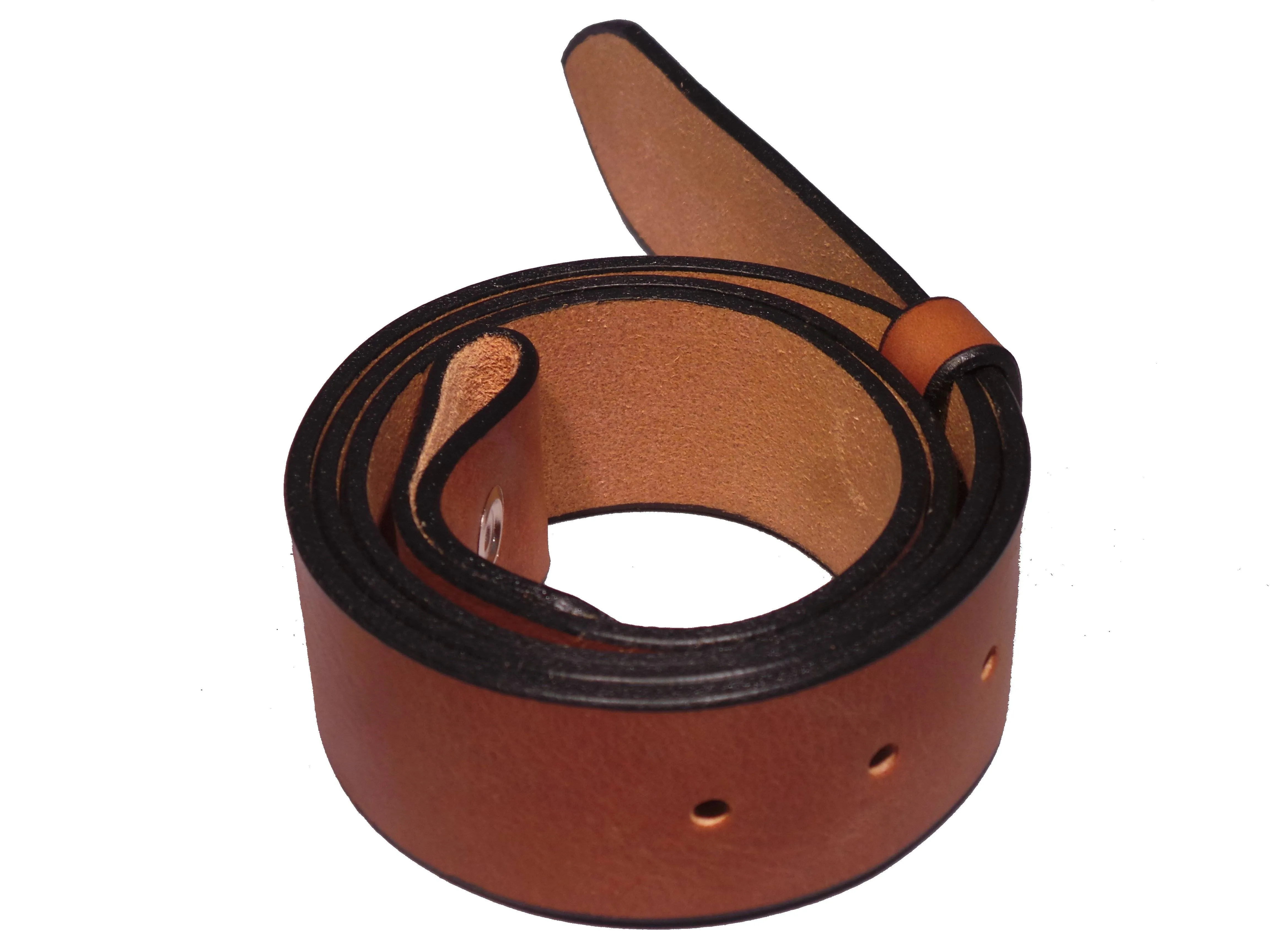 100% Real Brown 1 3/4" Inch (45mm) Leather Belt Strap