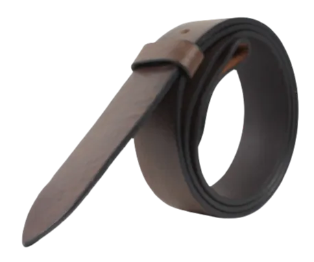 100% Real Dark Brown 1 1/2" Inch (38mm) Leather Belt Strap