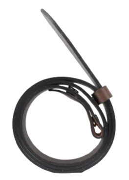 100% Real Dark Brown 1 1/2" Inch (38mm) Leather Belt Strap