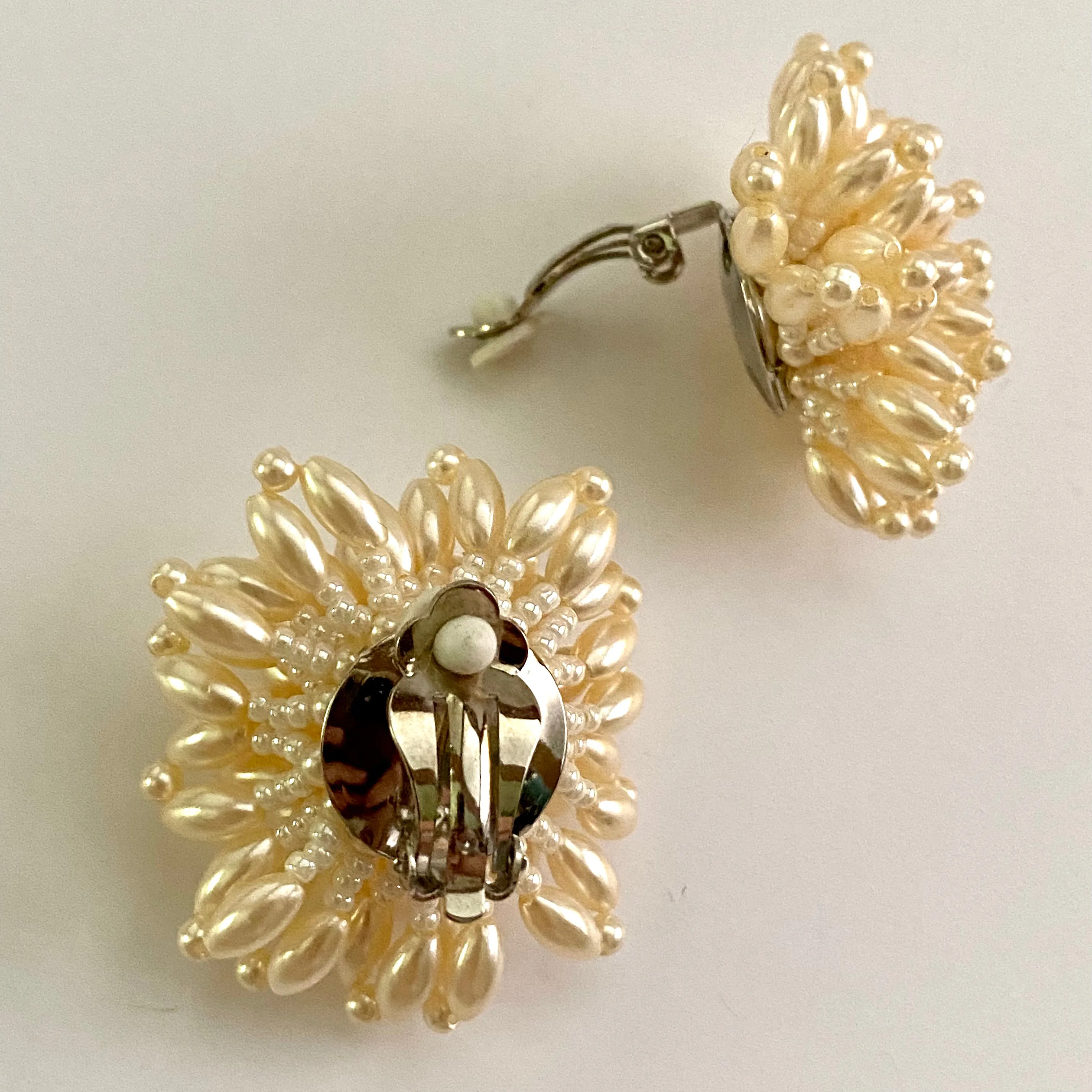 1993 Avon Pearly Spray Earrings