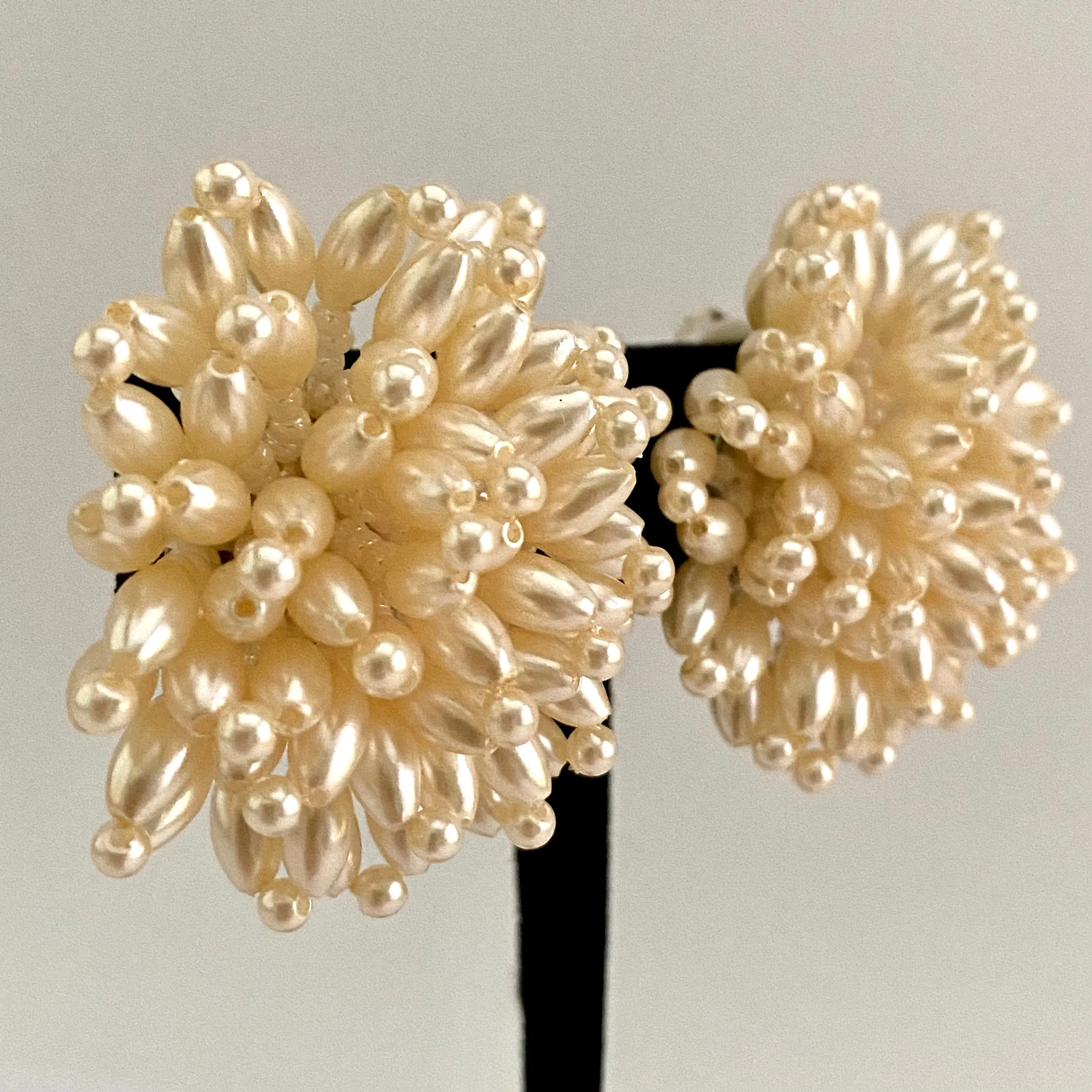 1993 Avon Pearly Spray Earrings