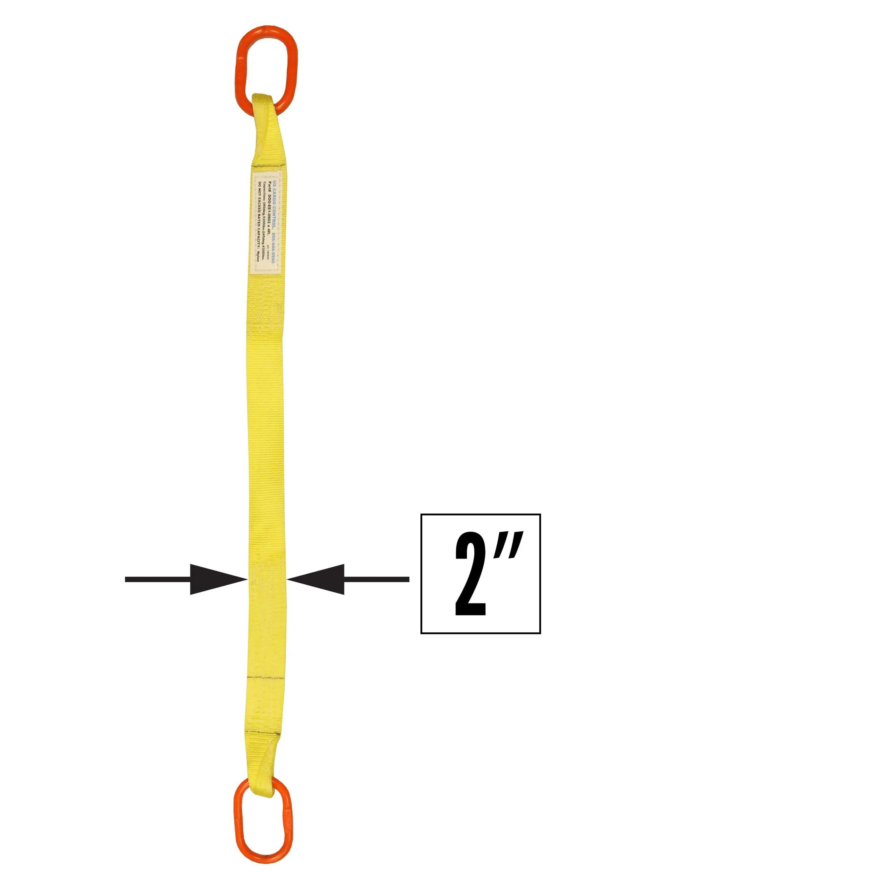 2"x18' (1 ply) Single Leg Nylon Sling w/ Master Link Both Ends