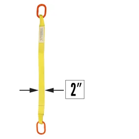 2"x18' (1 ply) Single Leg Nylon Sling w/ Master Link Both Ends
