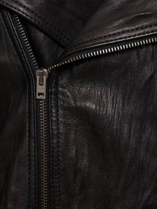 Acne Studios   Oversized leather biker jacket 
