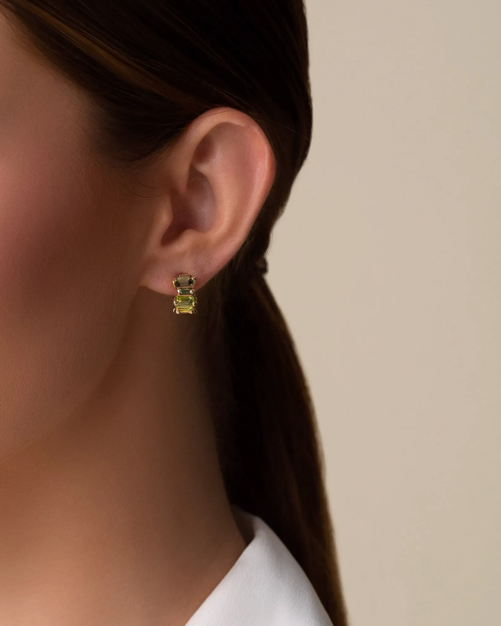 Ann Green Ombre Mini Hoops