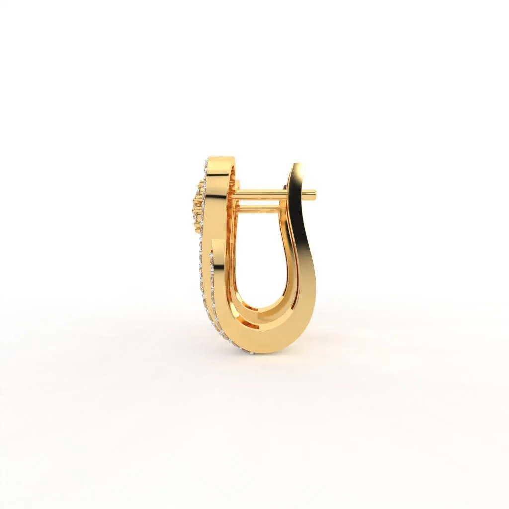 Asha Silver Hoop Earrings | 22KT Gold Vermeil