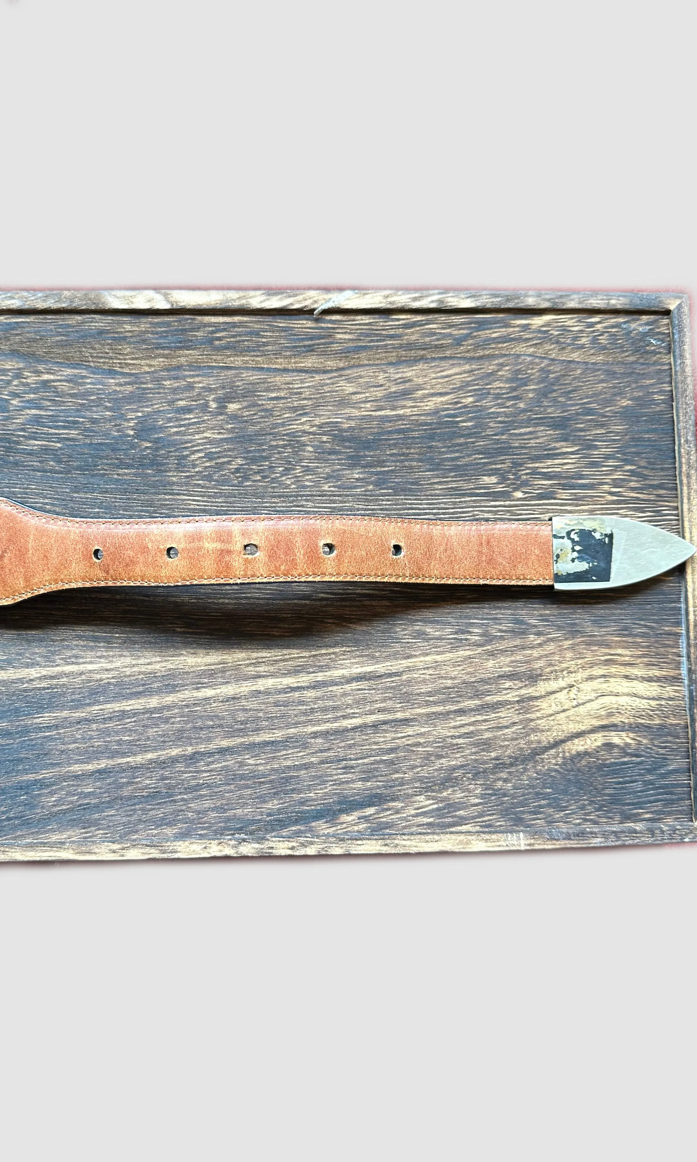 BIG AL Genuine American Alligator Vintage Belt • Size Small