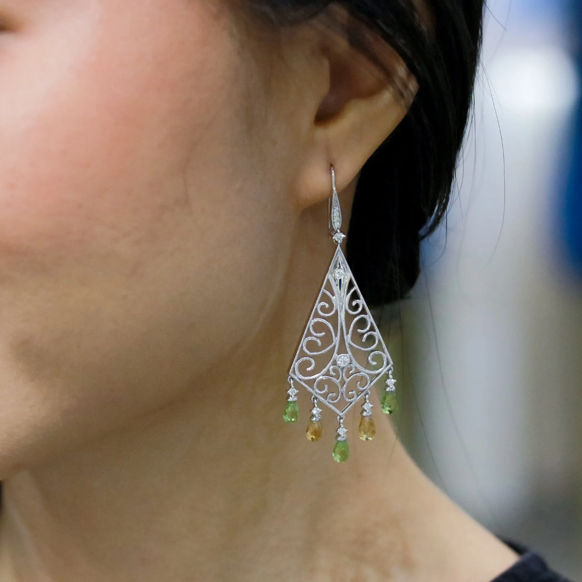 Boho Style Chandelier Earrings