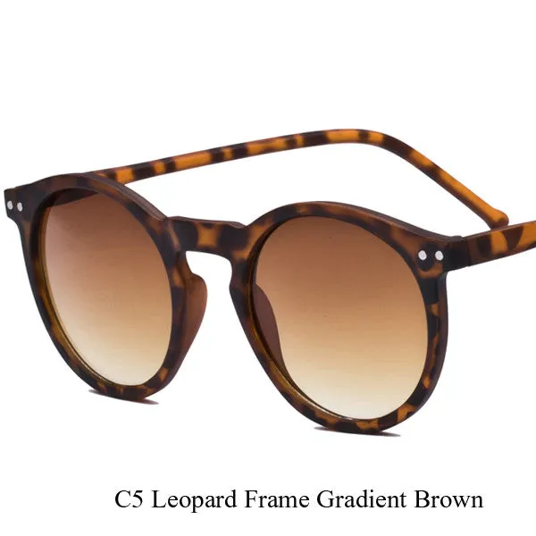 Brand Designer Ellipse Shape Multiple Color Reflective Sunglasses Women Vintage Keyhole Mirror Glasses