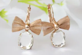 BRIDAL BOW EARRINGS