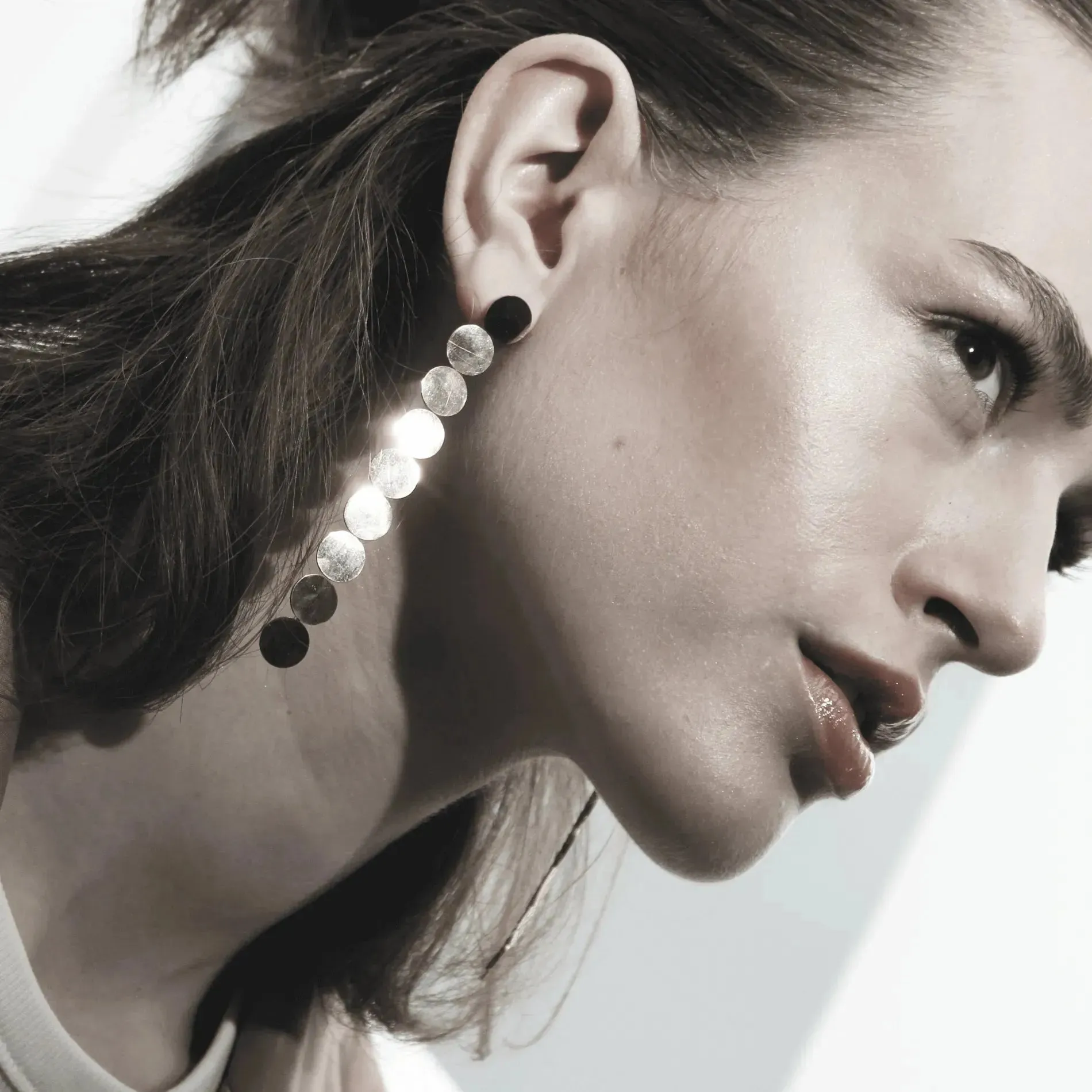 Courage Waterproof Multi Dot Statement Earring 18 Carat Gold