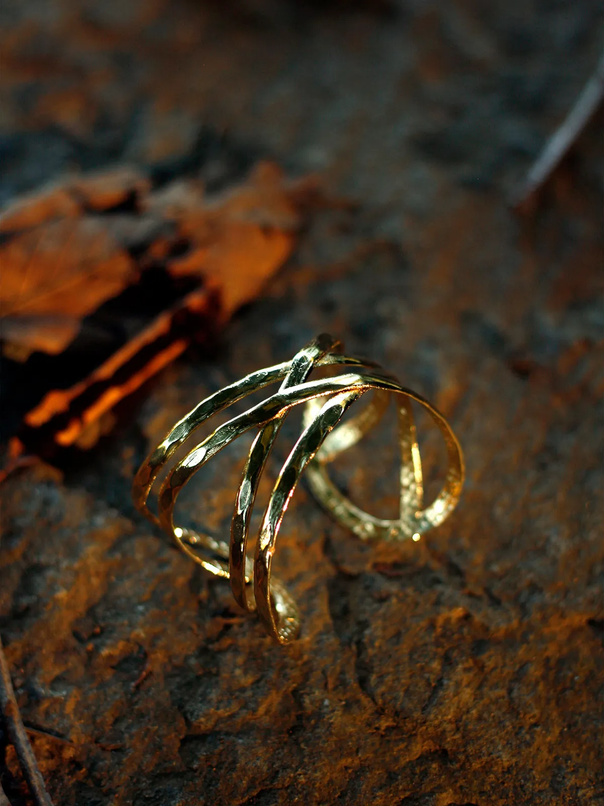 Criss-Cross Cuff Gold