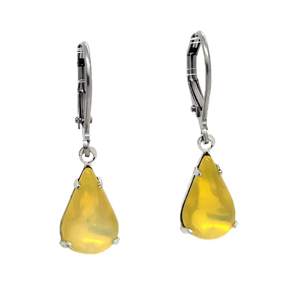 Earrings - Oranges and Yellows - Steel Vintage Rhinestone Dangles (Assorted Styles) by Christine Stoll | Altered Relics