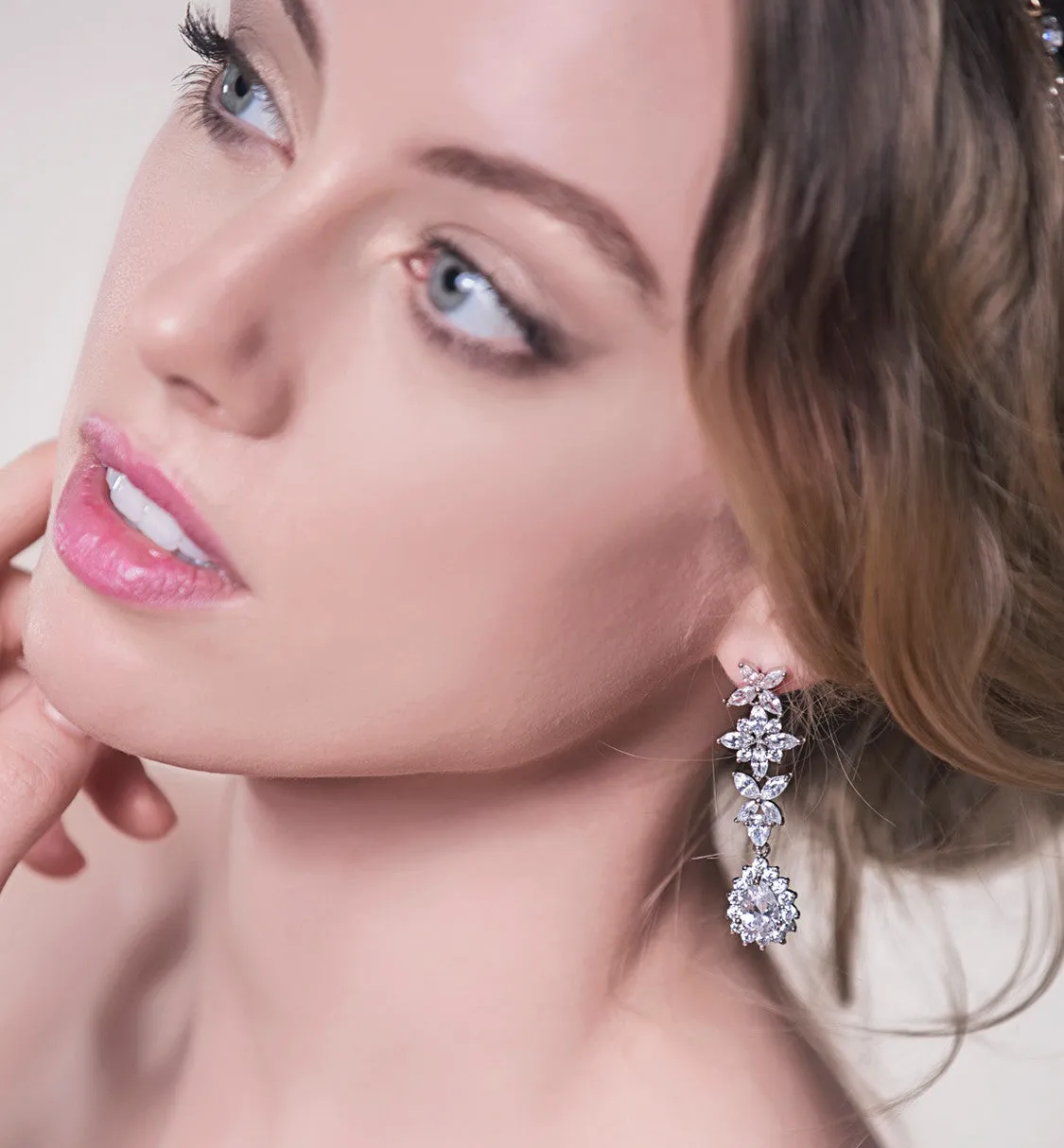 Fleur Teardrop Earrings
