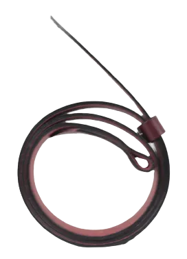 Interchangeable 1 Inch (25mm) Leather Belt Strap in Burgundy Chicago Screws