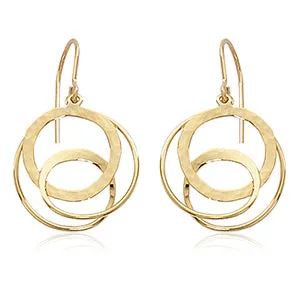 Loop de Loop Dangle Earrings, 14Kt