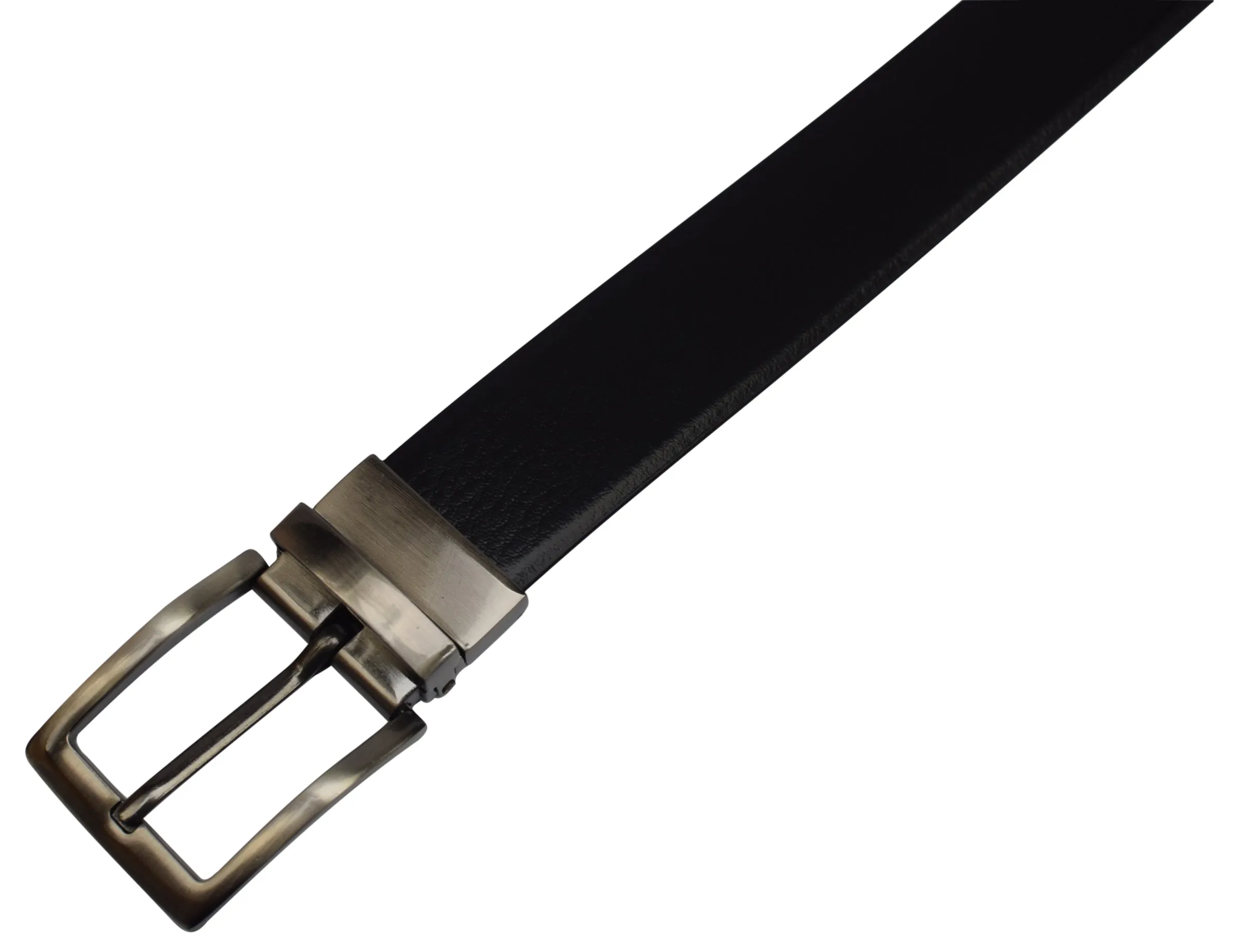 Men's Leather Reversible Belt 1.25" For Mens Casual Golf Dress,One Belt Reverse For 2 Sides Black/Brown