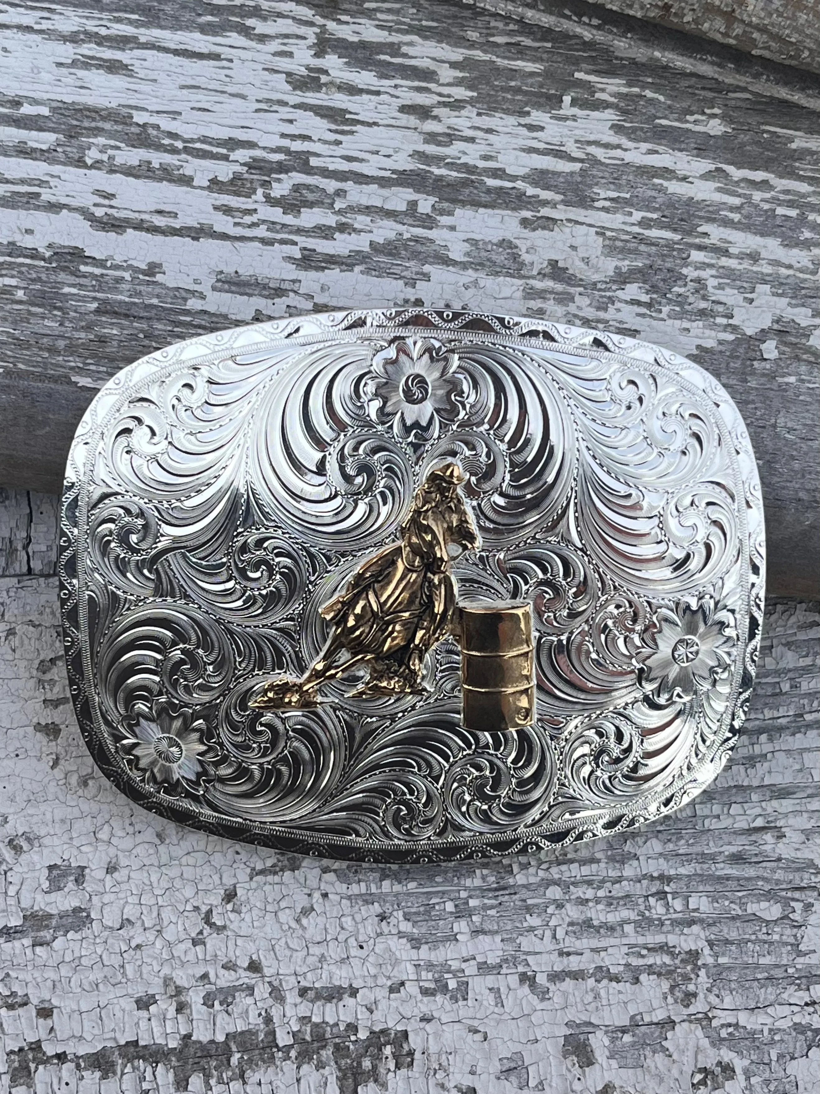 Montana Silversmiths Barrel Racer Buckle 6507BR