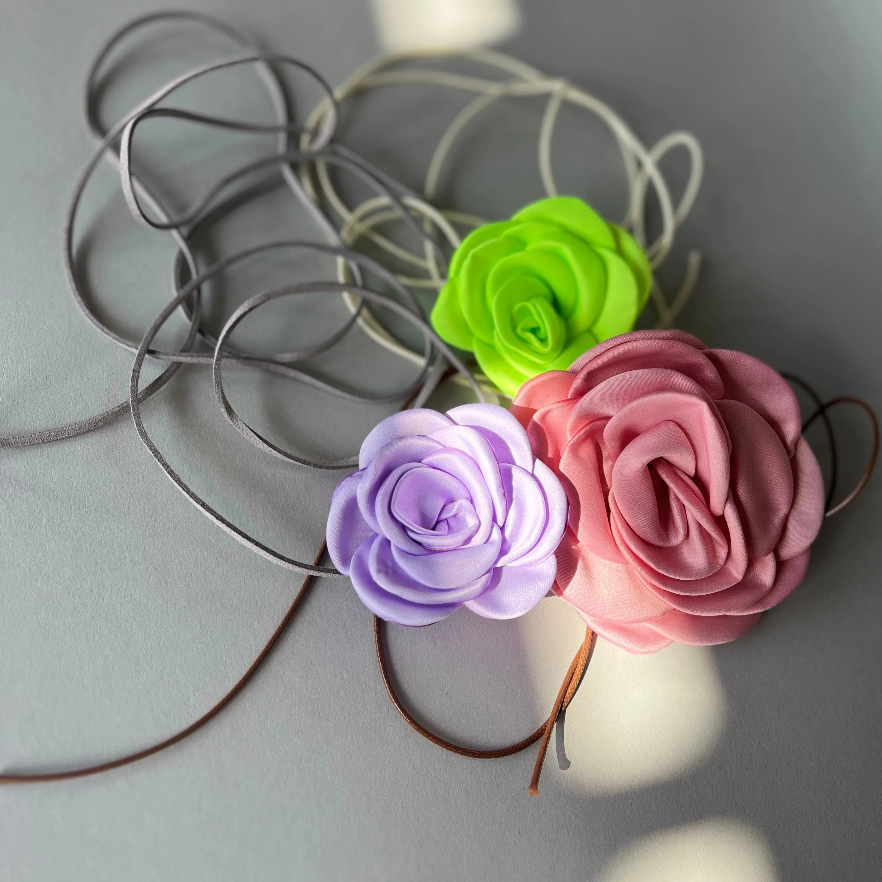 Multiflower - Satin - 9 cm - Light Pink