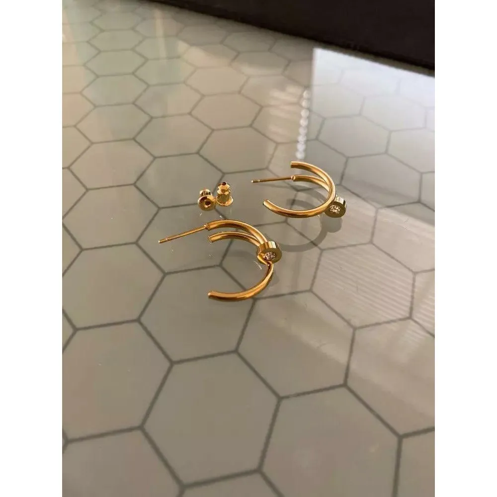 Nailed It Hoop Earrings