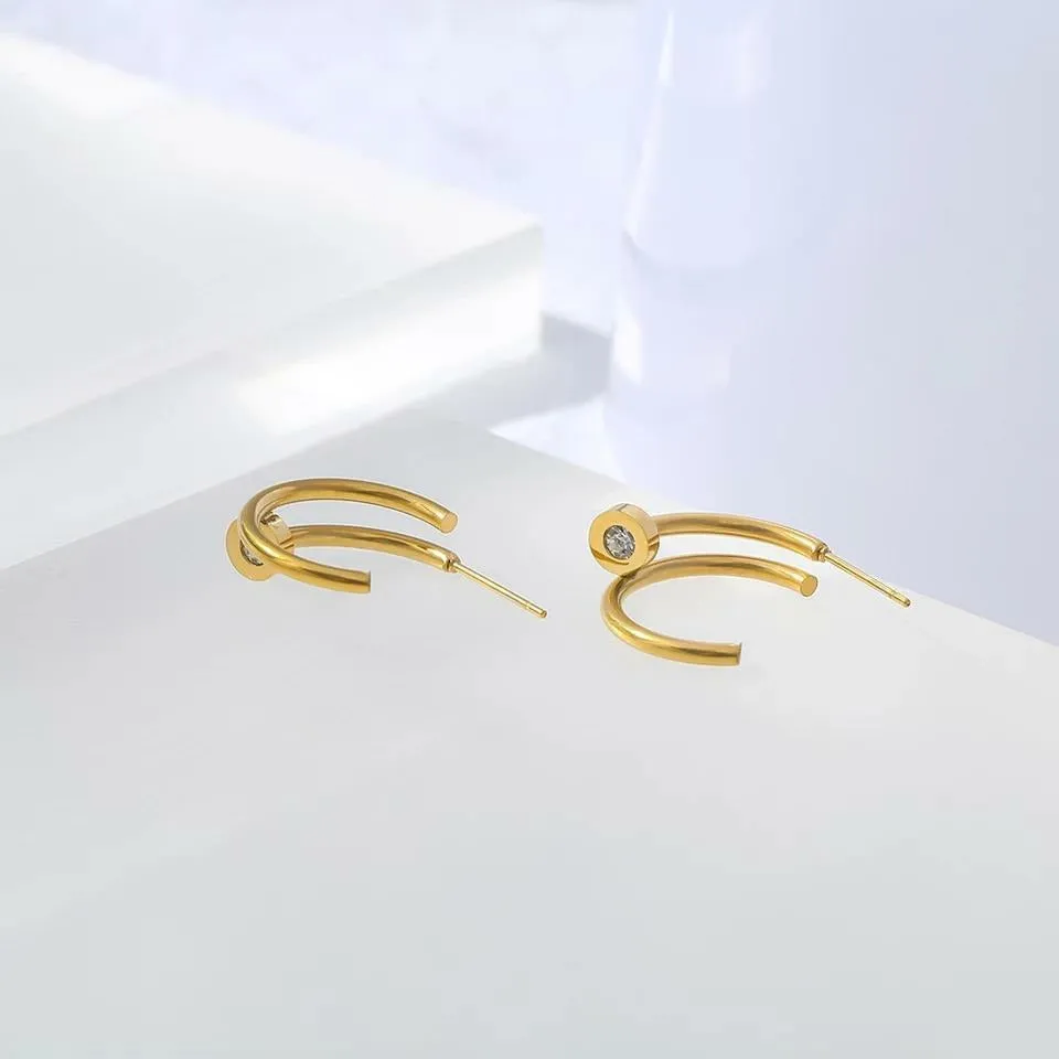 Nailed It Hoop Earrings