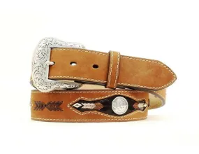 Nocona Buffalo Nickel Concho Leather Belt N2412044