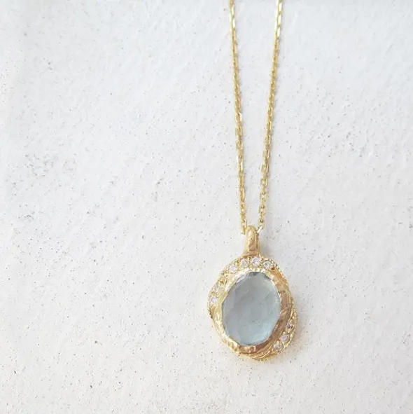 Oasis Blue Topaz Necklace
