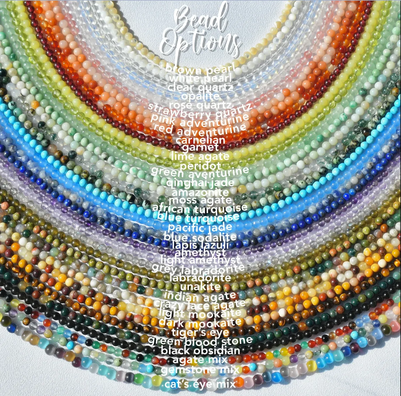 Pearl Accent Dainty Gemstone Beaded Necklace