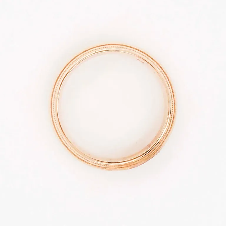 Rose Gold Men's Wedding Band