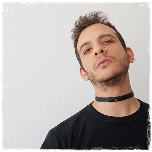 Square Knot Leather Collar