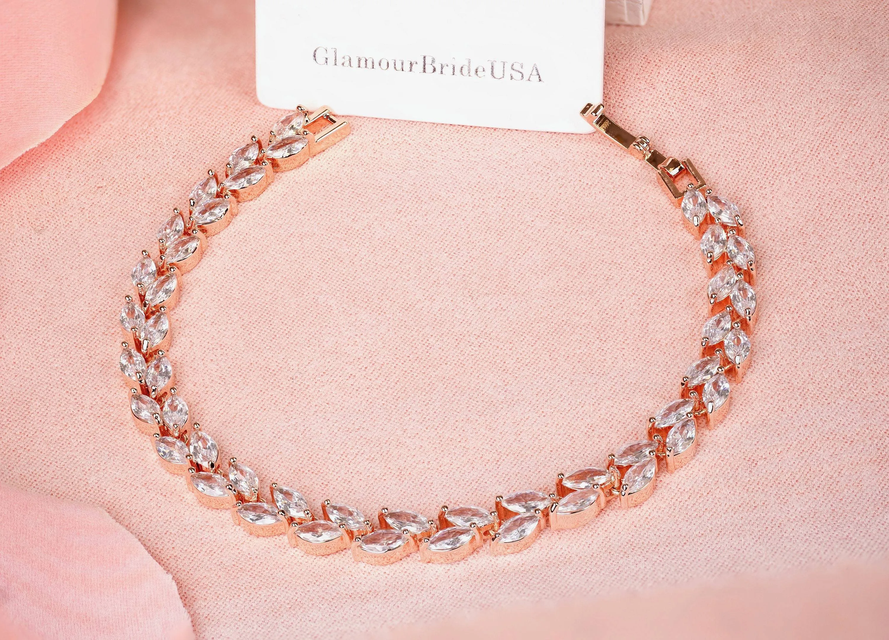 Statement Rose Gold Earrings - Sara