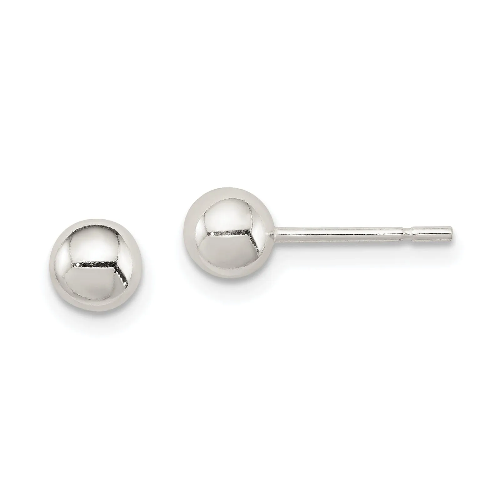 Sterling Silver 5MM Ball Earrings