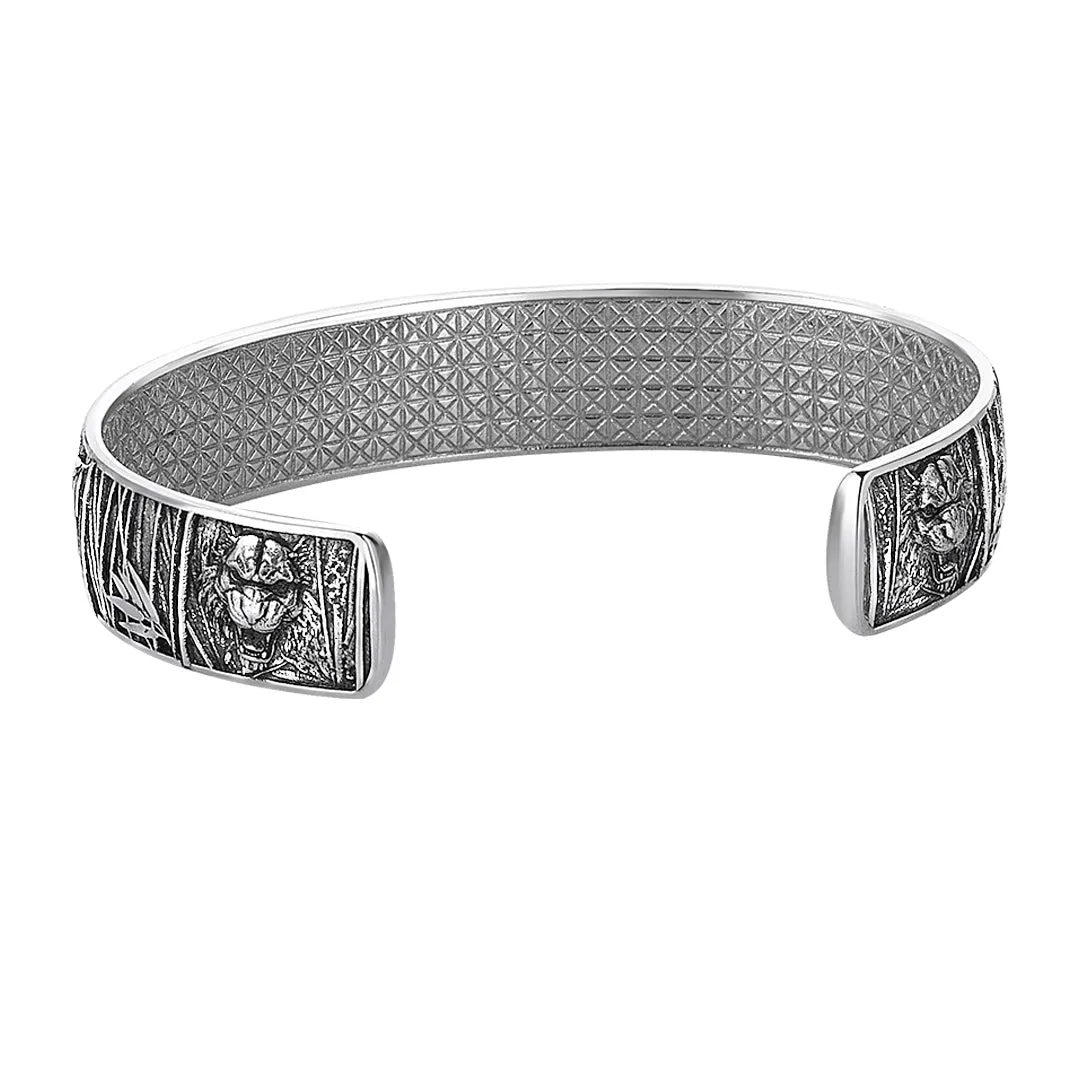 Tiger Cuff in Silver