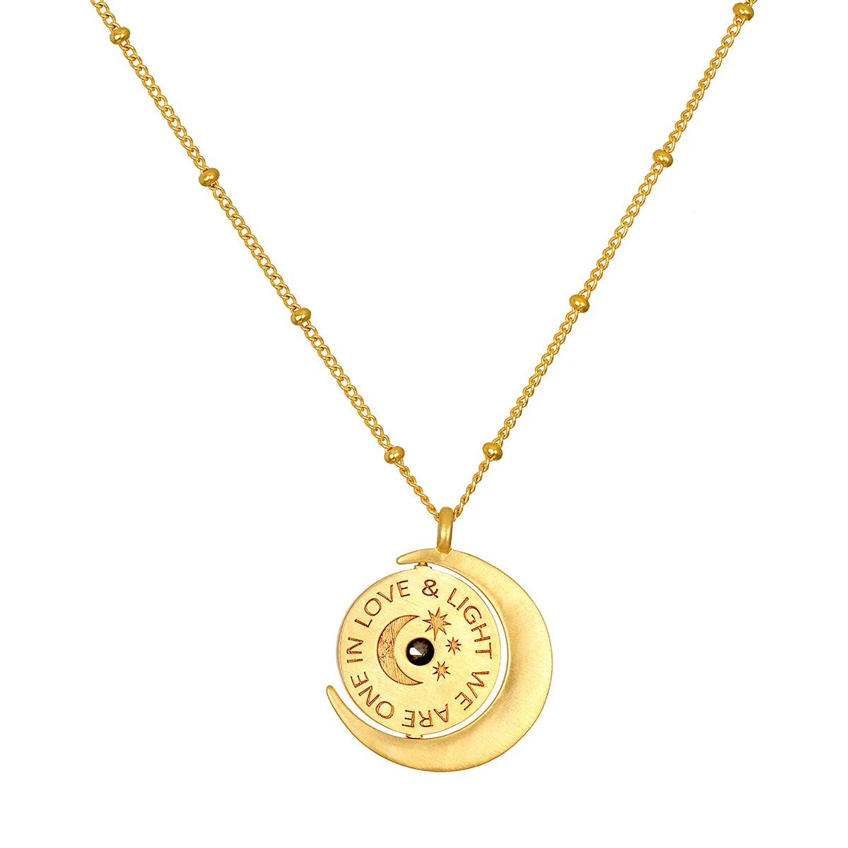 United in Light Spinning Pendant Necklace