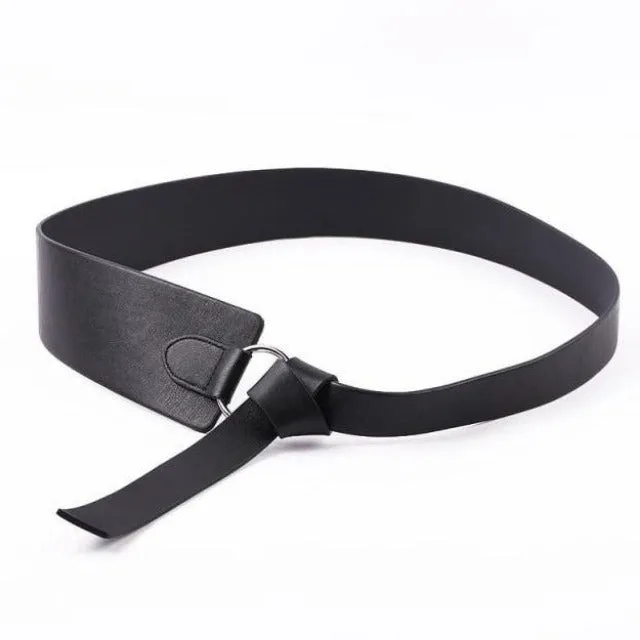 Wide PU Leather Corset Belt